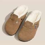 Fur Clogs Slippers with Arch Support