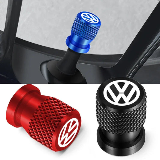 4Pcs Tyre Valve Dust Caps for VW