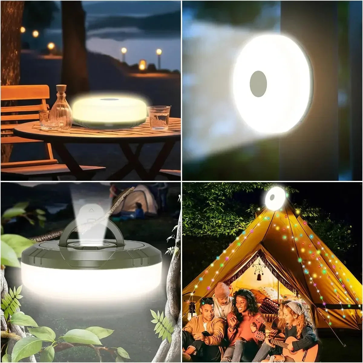 LED Camping Lamp with built in 10 metre LED strip.