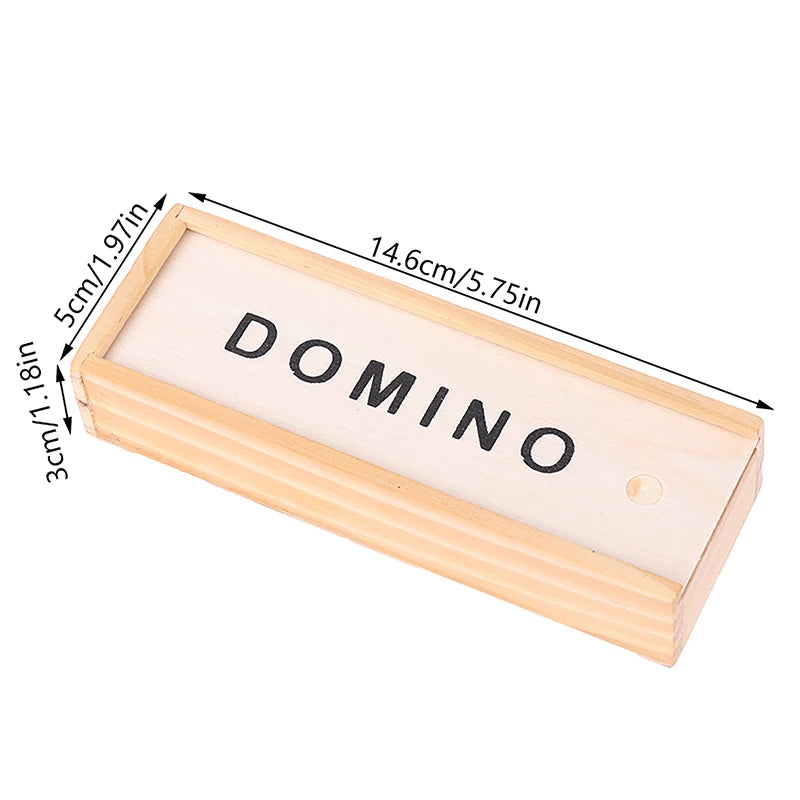 28Pcs Wooden Domino Set