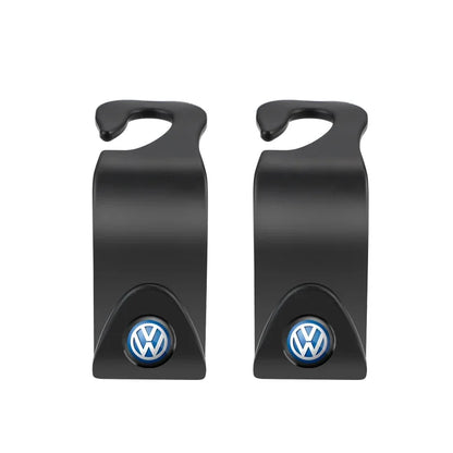 2Pcs Portable Car Seat Back Hooks for all VW vehicles